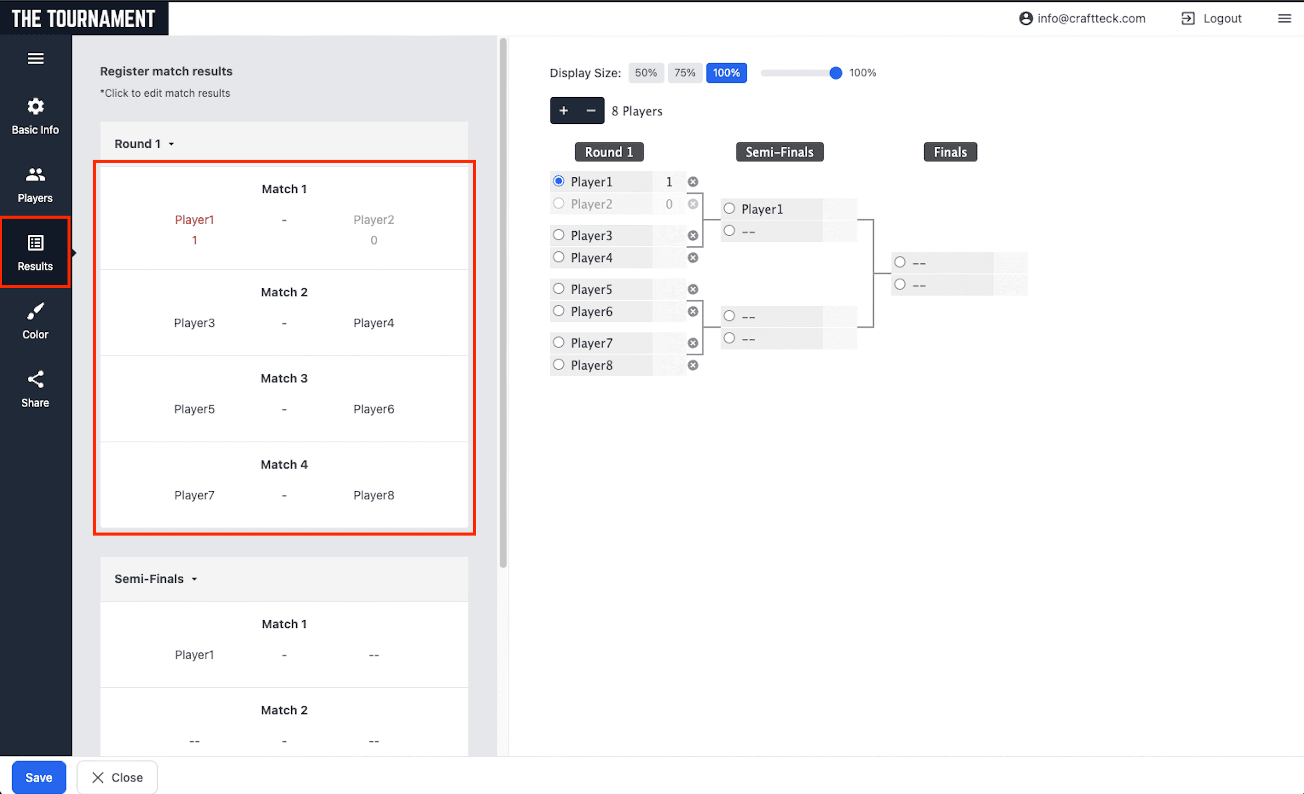 Detailed input via edit form